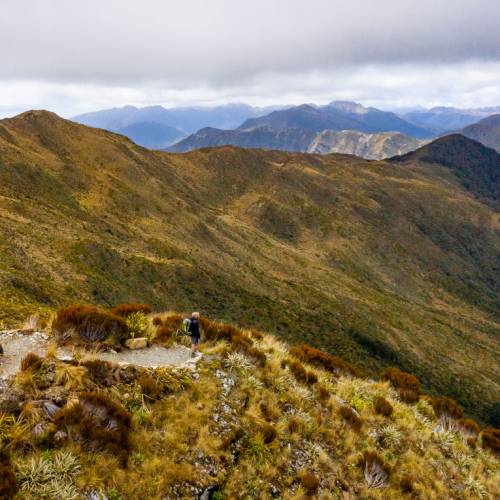 360 degree views out to the Tasman Sea and back towards the Southern Alps