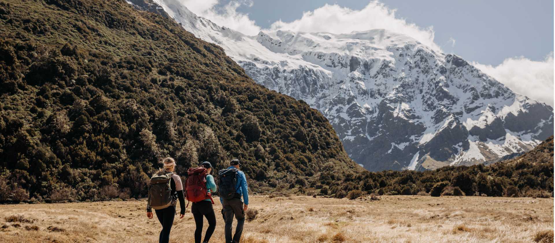 Walkers on their way to Lake Lucidus