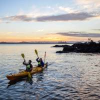 The best way to enjoy the Auckland Harbour, a sunset kayak and hike up Rangitoto | Miles Holden