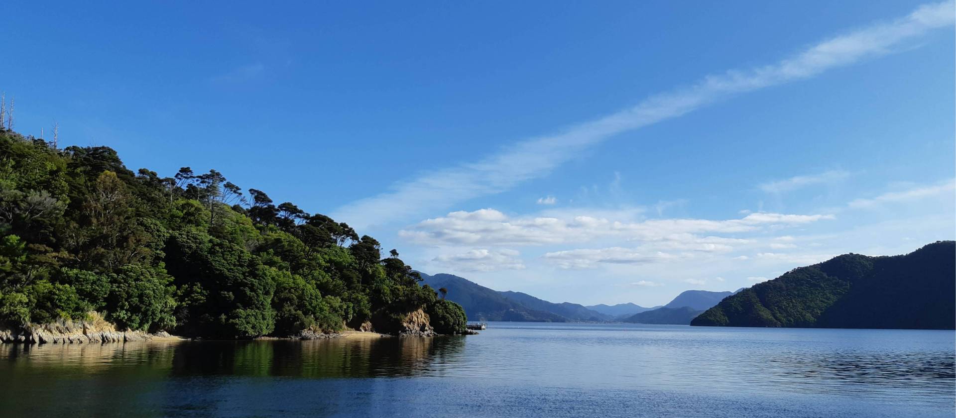 The beautiful blue waters of the Queen Charlotte | Kaye Wilson