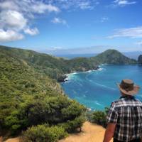 Admiring the view along the Coastal Walkway on the northern tip of the Coromandel Peninsula | Kylie Rae