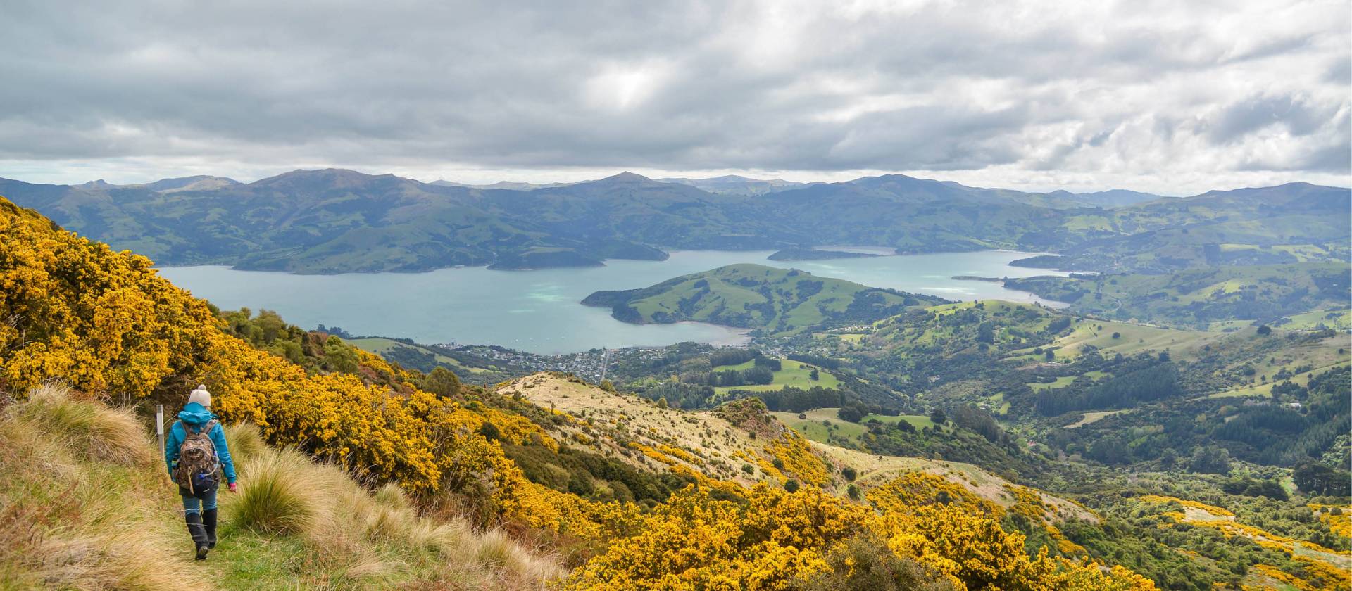 Exploring farm tracks on the Banks Peninsula