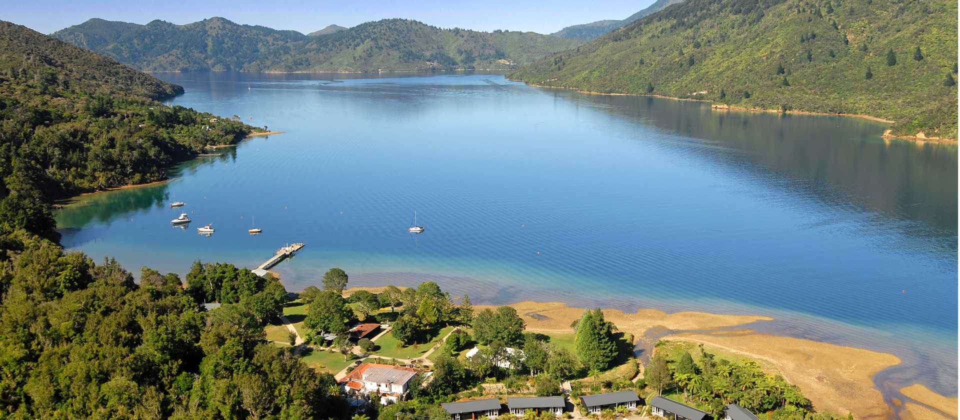 The utterly beautiful location of Furneaux Lodge | Furneaux Lodge