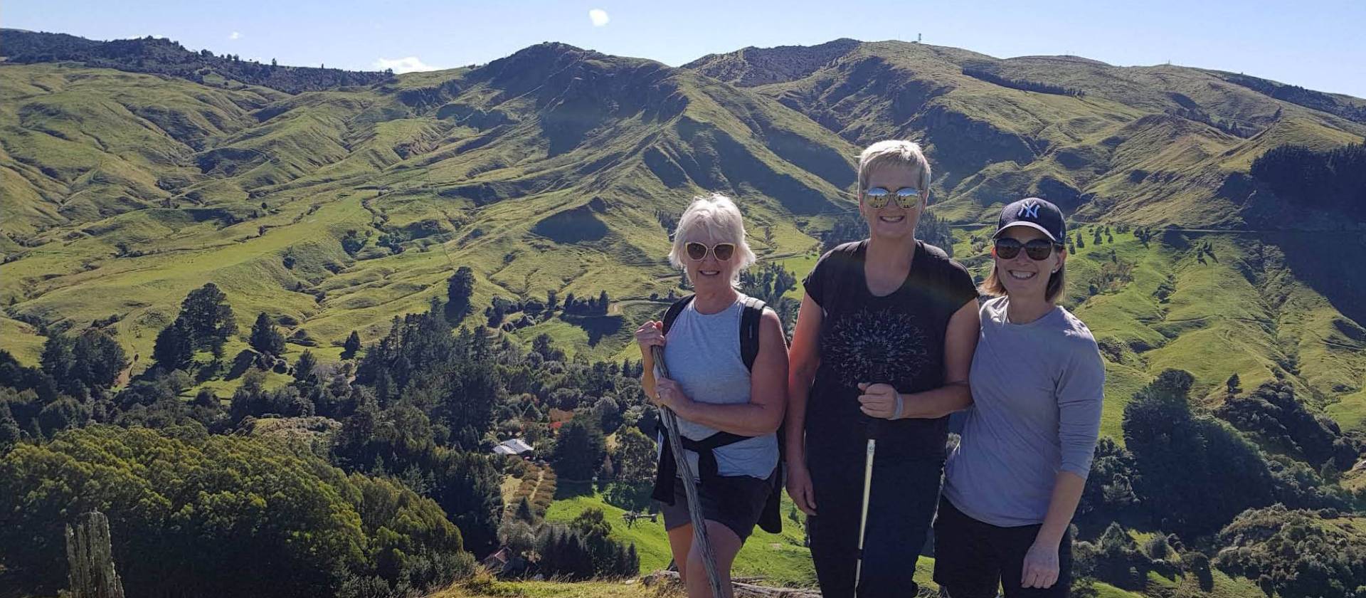 All smiles on the Haurata Trails