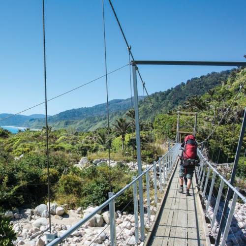 Hiking along the Heaphy Track in the Kahurangi National Park