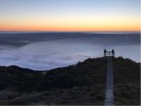 Rise early to catch sunrise from the top of the Hump Ridge Track |  <i>Janet Oldham</i>