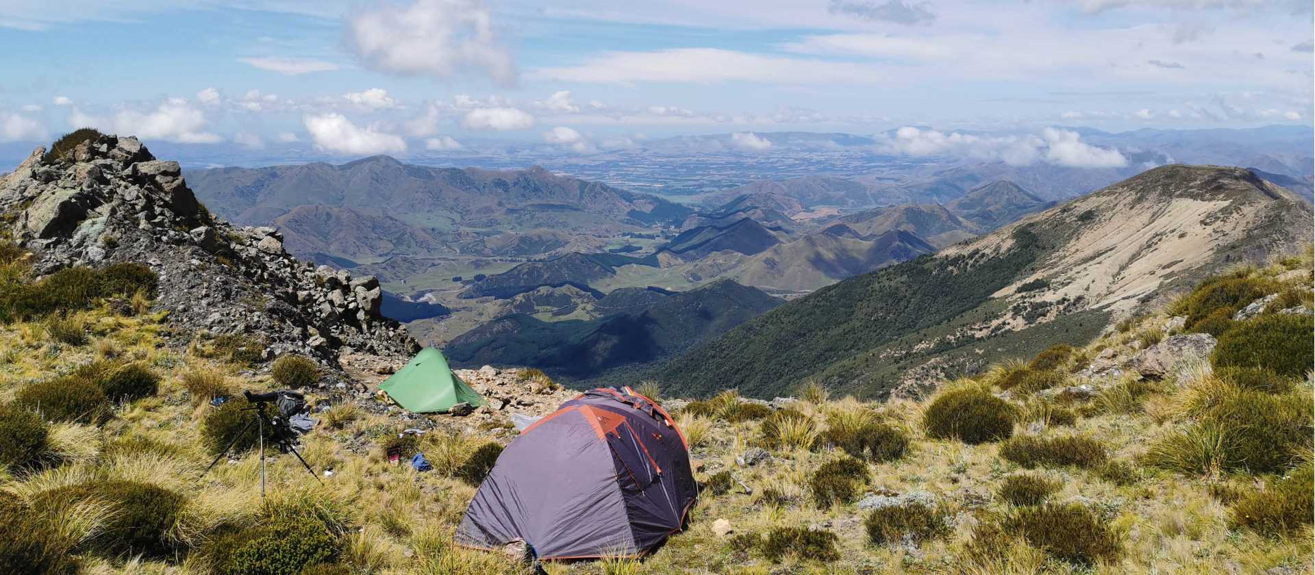 Enjoy wilderness camping positions that take full advantage of the views
