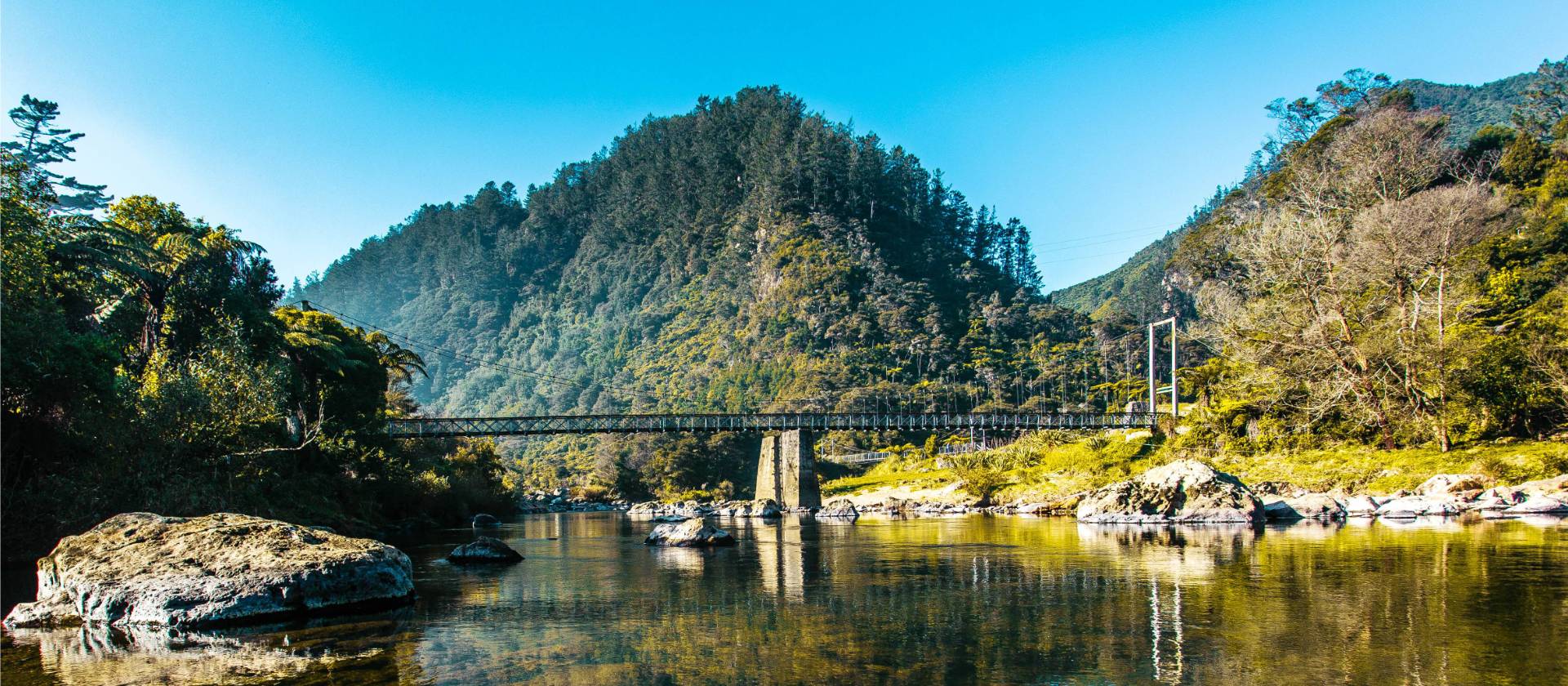 A reflective moment in the historic Karangahake Gorge | The Coromandel - Zac Morley