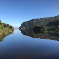 Beautiful reflections at the Kohaihai River mouth, Heaphy Track | Janet Oldham