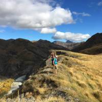 Up on the ridgeline in Ben Lomond Station - dark and light - look left, or right? | Janet Oldham