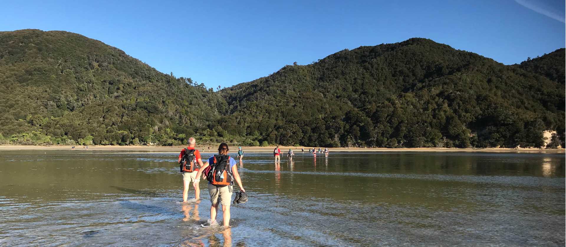 Low tide makes crossing easier at the Awaroa Inlet | Janet Oldham