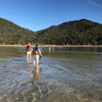 Low tide makes crossing easier at the Awaroa Inlet | Janet Oldham