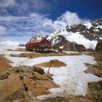 The climb to Mueller Hut from Mt Cook Village is a rewarding one