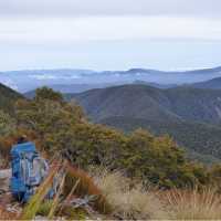 Time to put down the pack and take out the camera to capture the Lyell Ranges view | Janet Oldham