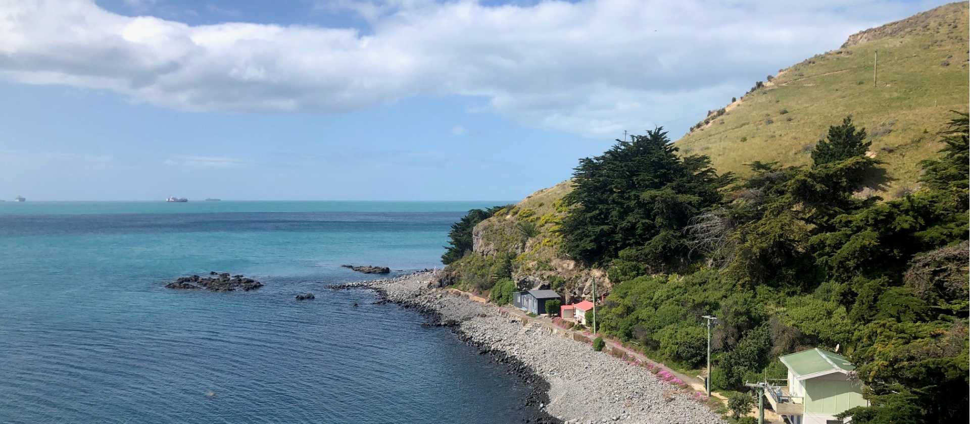 Looking out to the beaches from Godley