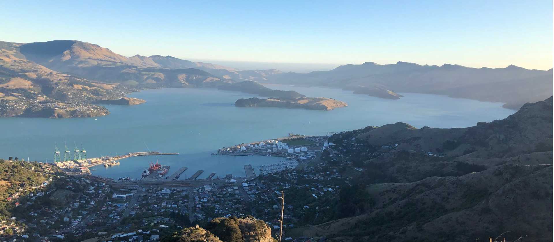 Stunning views from the Port Hills