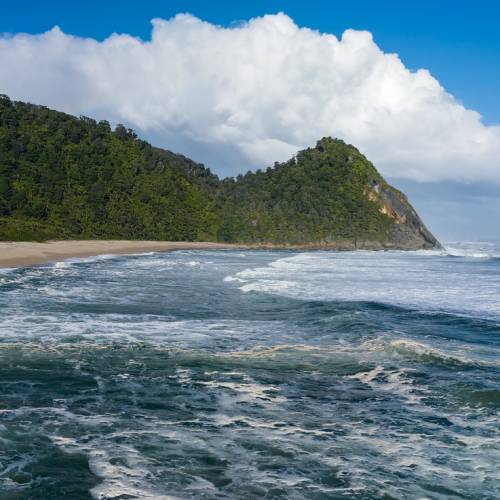 Pitstop at Scotts Beach along the Heaphy Track