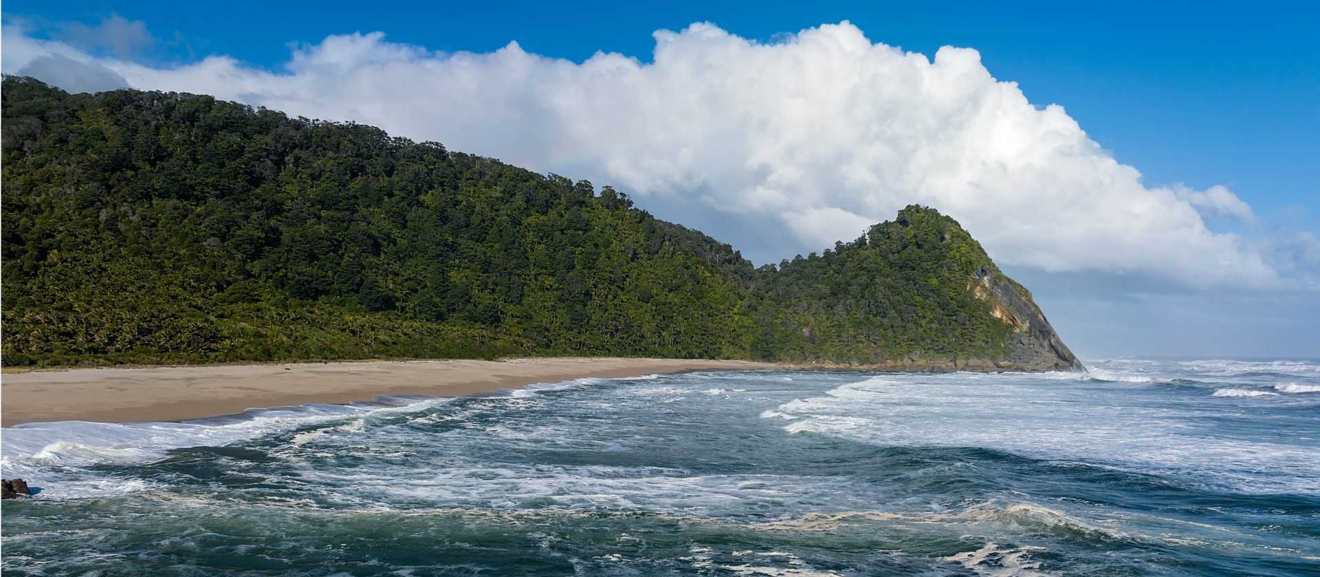Pitstop at Scotts Beach along the Heaphy Track | Clint Trahan