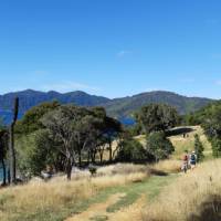 A group of walkers sets out on the Queen Charlotte Track | Kaye Wilson