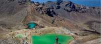 Vividly-coloured volcanic lakes at Tongariro Alpine Crossing | Camilla Rutherford