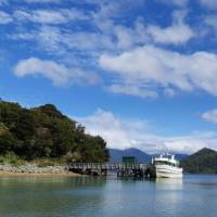 Our boat sits and waits patiently at the jetty for today's walkers to arrive | Kaye Wilson