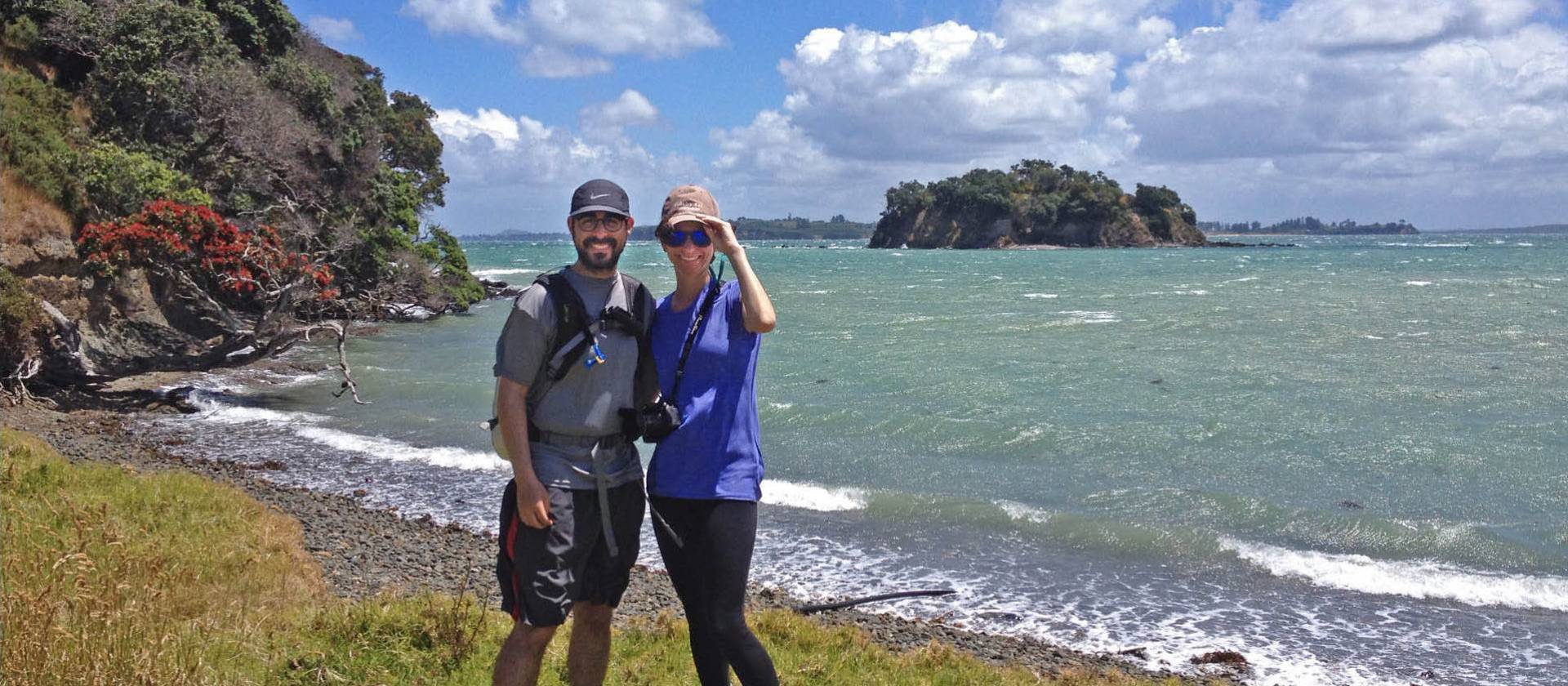 Enjoying a photo opportunity on a self-guided Te Ara Hura Walk | Gabrielle Young