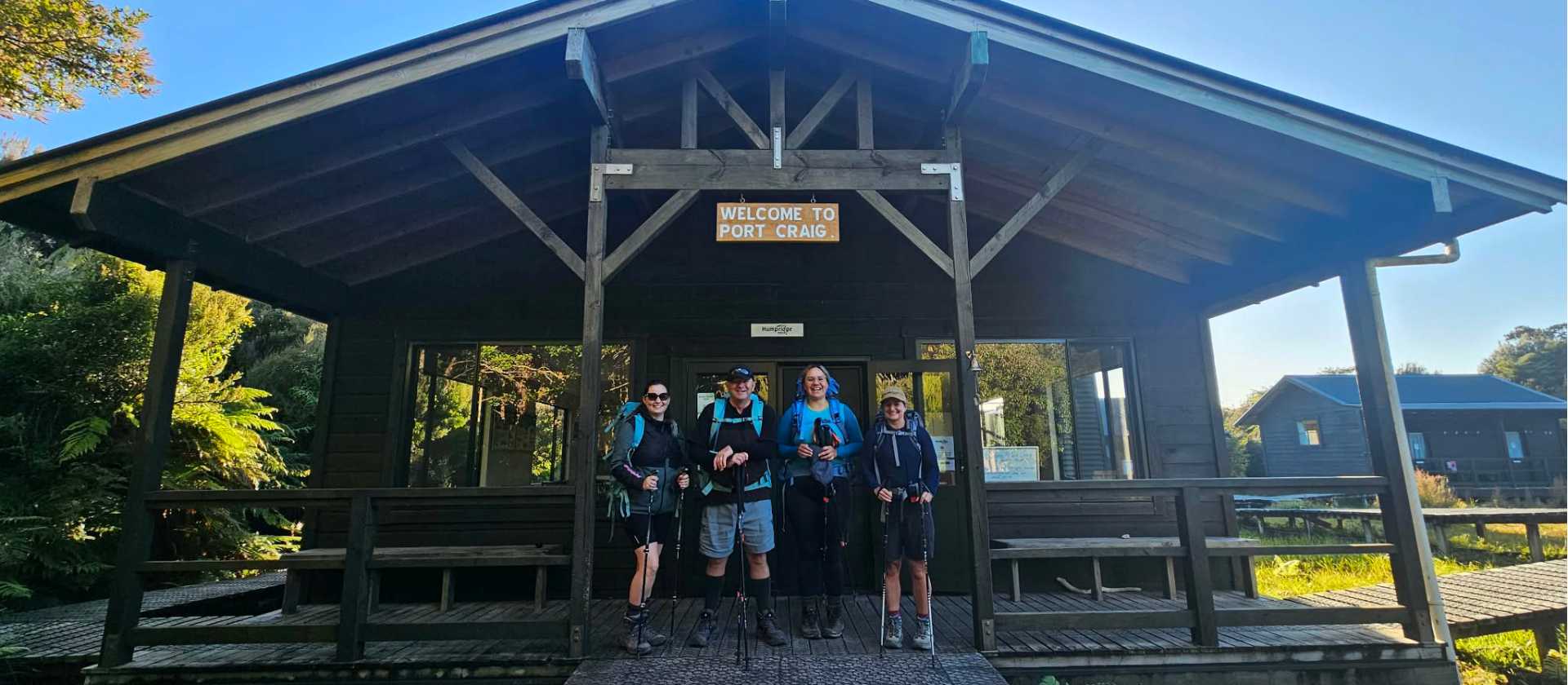 Hikers about to start the Hump Ridge Track