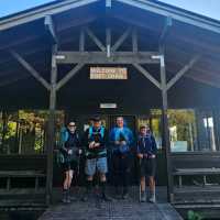 Hikers about to start the Hump Ridge Track