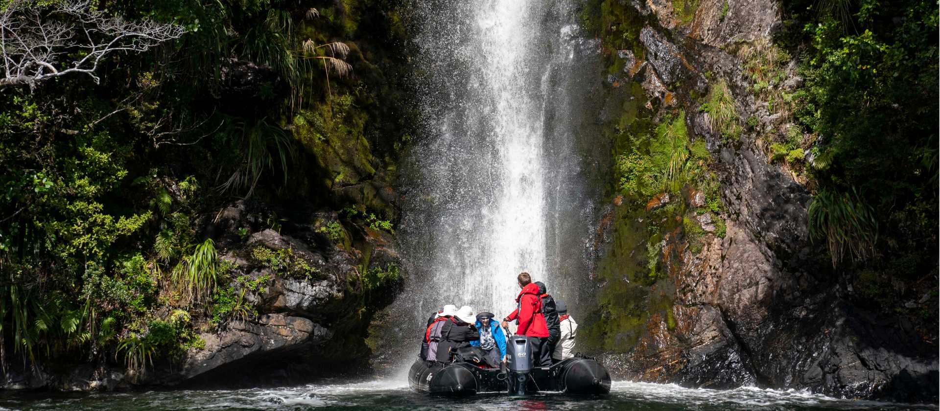 Zodiac cruising in Dusky Sound | Fiona Wardle